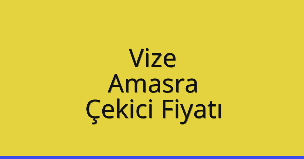 Vize – Amasra Çekici Fiyatı