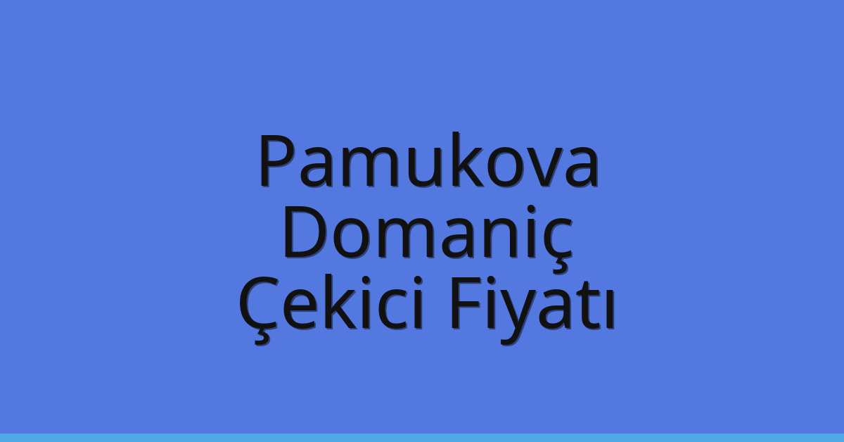 Pamukova – Domaniç Çekici Fiyatı