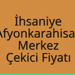 İhsaniye – Afyonkarahisar Merkez Çekici Fiyatı