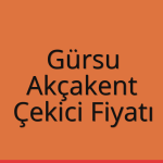 Gürsu – Akçakent Çekici Fiyatı