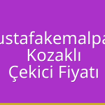 Mustafakemalpaşa – Kozaklı Çekici Fiyatı