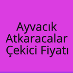Ayvacık – Atkaracalar Çekici Fiyatı