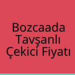Bozcaada – Tavşanlı Çekici Fiyatı