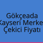 Gökçeada – Kayseri Merkez Çekici Fiyatı