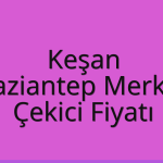 Keşan – Gaziantep Merkez Çekici Fiyatı
