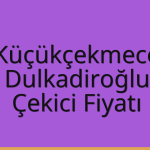 Küçükçekmece – Dulkadiroğlu Çekici Fiyatı