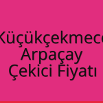 Küçükçekmece – Arpaçay Çekici Fiyatı