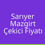 Sarıyer – Mazgirt Çekici Fiyatı