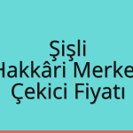 Şişli – Hakkâri Merkez Çekici Fiyatı
