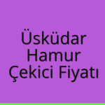 Üsküdar – Hamur Çekici Fiyatı