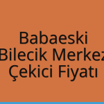Babaeski – Bilecik Merkez Çekici Fiyatı