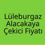 Lüleburgaz – Alacakaya Çekici Fiyatı