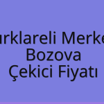 Kırklareli Merkez – Bozova Çekici Fiyatı