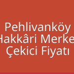 Pehlivanköy – Hakkâri Merkez Çekici Fiyatı