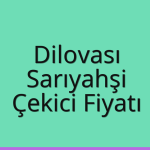 Dilovası – Sarıyahşi Çekici Fiyatı