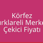 Körfez – Kırklareli Merkez Çekici Fiyatı