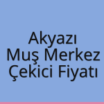 Akyazı – Muş Merkez Çekici Fiyatı