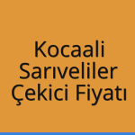 Kocaali – Sarıveliler Çekici Fiyatı