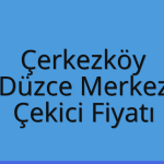 Çerkezköy – Düzce Merkez Çekici Fiyatı