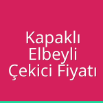 Kapaklı – Elbeyli Çekici Fiyatı