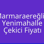 Marmaraereğlisi – Yenimahalle Çekici Fiyatı