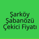 Şarköy – Şabanözü Çekici Fiyatı