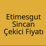 Etimesgut – Sincan Çekici Fiyatı