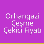 Orhangazi – Çeşme Çekici Fiyatı