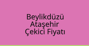 Beylikdüzü – Ataşehir Çekici Fiyatı