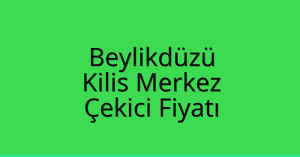 Beylikdüzü – Kilis Merkez Çekici Fiyatı