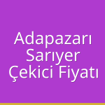 Adapazarı – Sarıyer Çekici Fiyatı