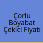 Çorlu – Boyabat Çekici Fiyatı