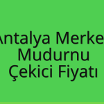 Antalya Merkez – Mudurnu Çekici Fiyatı