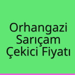 Orhangazi – Sarıçam Çekici Fiyatı